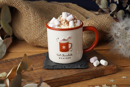 Stoneware Mug 'Hot Chocolate Weather'